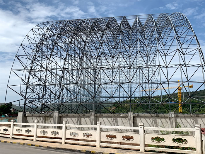 井冈山山寨矿储煤棚网架